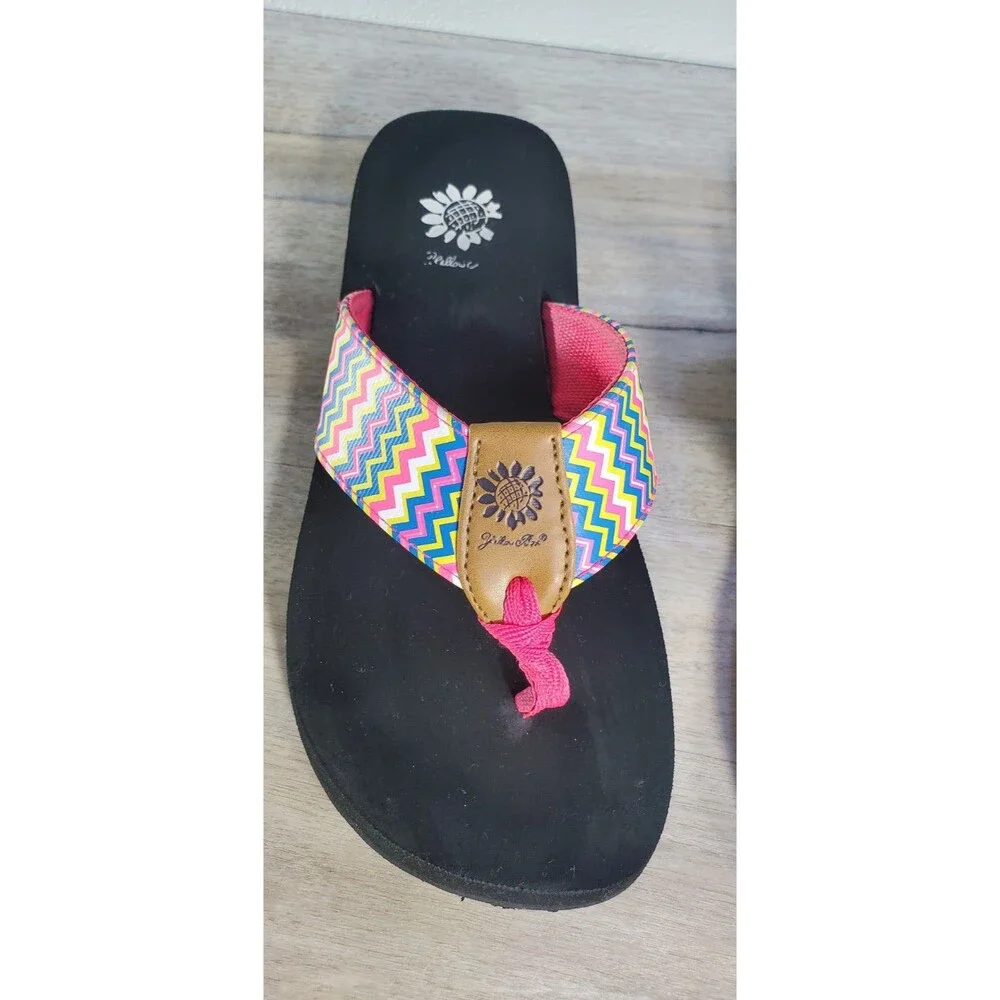 Women's Yellow Box Mellow Mat 8.5 Sandal Flip Flop Summer Beach Shoes - Picture 9 of 12